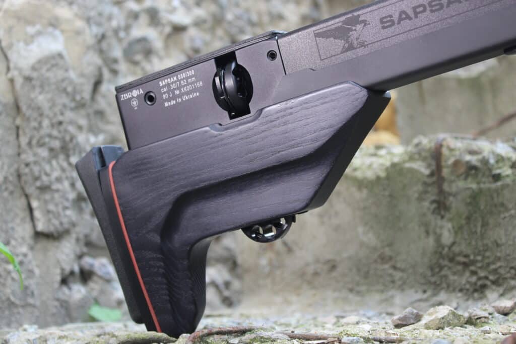 Adjustable stock of air rifle zbroia sapsan tac